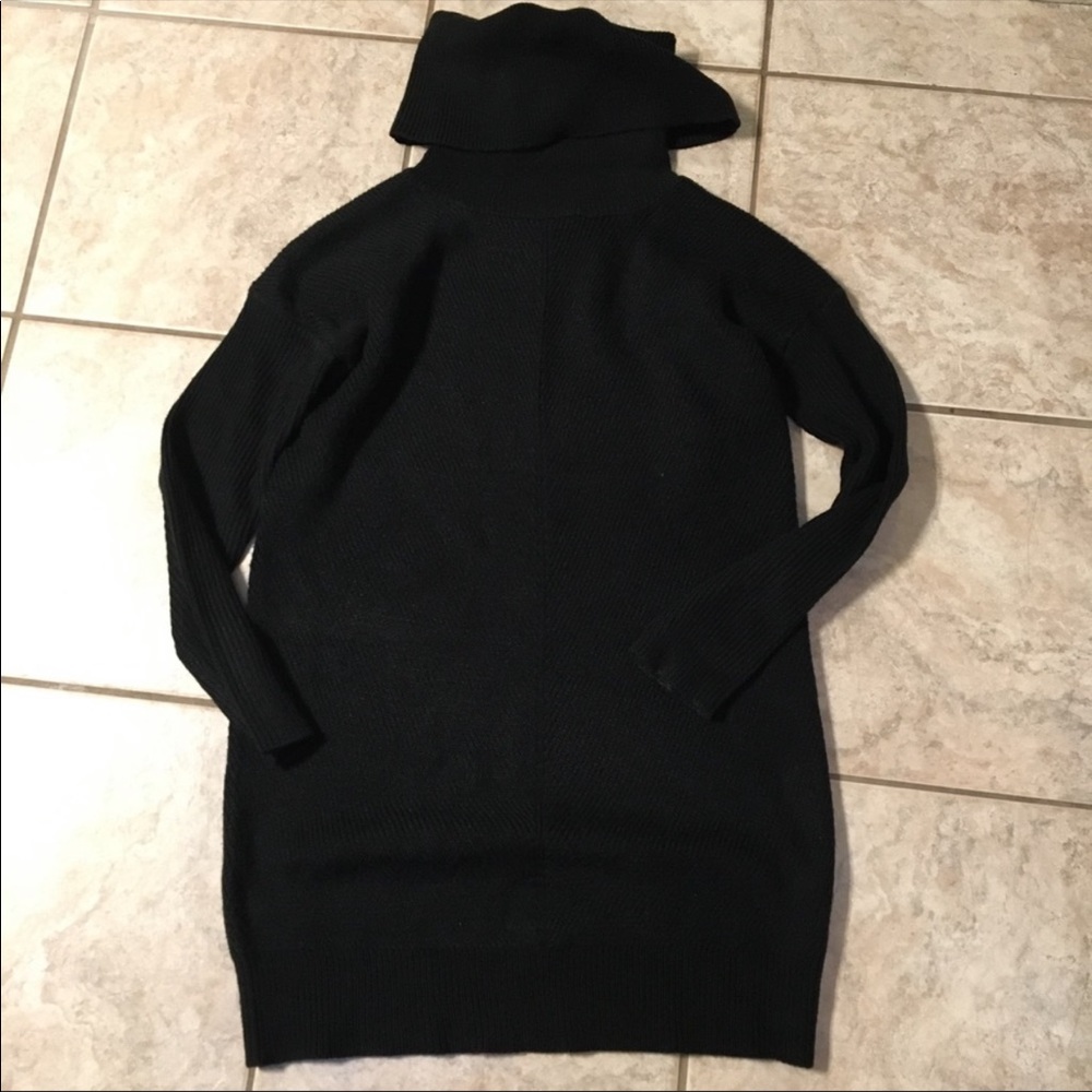 Lulus Black Sweater Turtleneck Dress- Size…